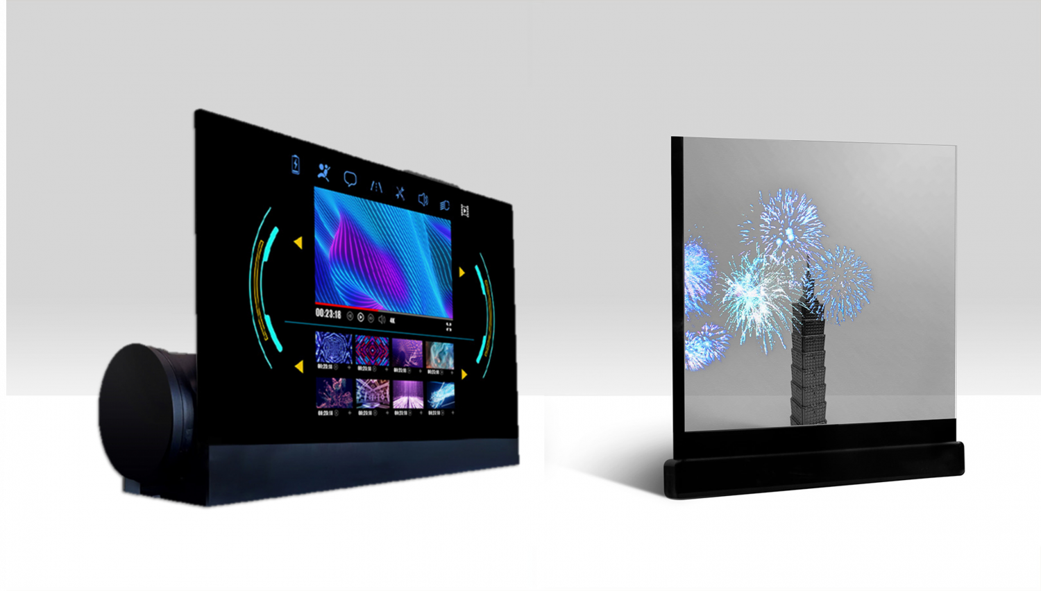 可卷式、折迭性、高透明